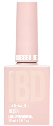 IBD Rubber Gel - Bliss - 15 ml - Made in USA - Premium Nail Polish for Durable, Natural Manicure and Smooth Nails - LED/UV Varnish