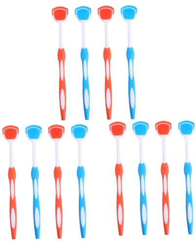 PACKOVE 3 Set Raschietti Per Lingua Per Fresco E Orale Colori Blu Uso 4 Pezzi * 3