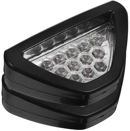 BUGUUYO 2 Piezas Luces de Freno Triángulo LED Impermeables con Flash de Advertencia para Automóviles Motos y Camiones Accesorios para Vehículos Alta Visibilidad Adverso