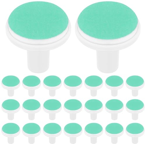 ​​iplusmile 24 Stück Elektrische Baby-Nagelfeilen Ersatz-Pads: Nagelschleifköpfe in Grün - Für Standardfeilen, Geeignet ab 12 Monaten​​