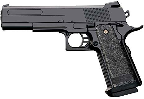 Rayline Pistolet Airsoft Softair RV306 Full Metal (Pression Manuelle du Ressort), échelle 1: 1, Poids 400g, Calibre 6mm, Couleur: Noir (Moins de 0,5 Joules - à partir de 14 Ans)