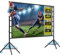 Projector Screen with Stand, 120 inch 16:9 for Home Theater, Outdoor Indoor Party, Backyard Cinema.