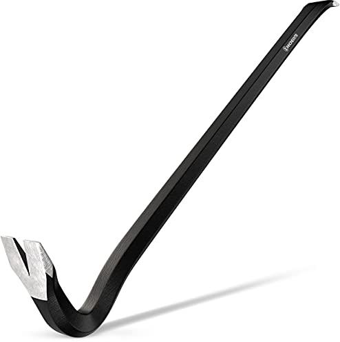 INNONEXXT Piede di porco Premium | 600 x 18 mm acciaio speciale | palanchino, barra di porco, barra di porco, Levachiodi, Ferro a leva, Giapponese leva di forza curva, Barra di trazione, Barra per pry