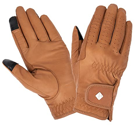 LeMieux Unisex Classic Leather Riding Gloves - Breathable - Touch Screen Compatible