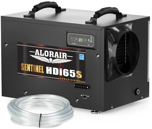 ALORAIR 120 PPD Commercial Dehumidifiers with Pump and Hose, Crawl Space Basement dehumidifier, Industry Water Damage Unit, Compact, Portable, Auto Defrost, Memory Starting