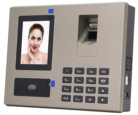 Biometrische Zeiterfassung, 100-240-V-Anwesenheitsmaschine für Mitarbeiter, Automatisch Berechnete Stunden für das Büro (EU-Stecker 110–240 V)