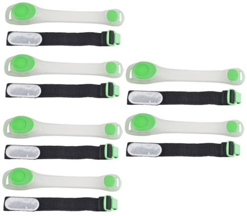 Yardwe Braccialetti LED Luminosi da Braccio per Sicurezza Notturna, 2 Pezzi, Verde, Ideali per Running, Jogging, Ciclismo E Passeggiate
