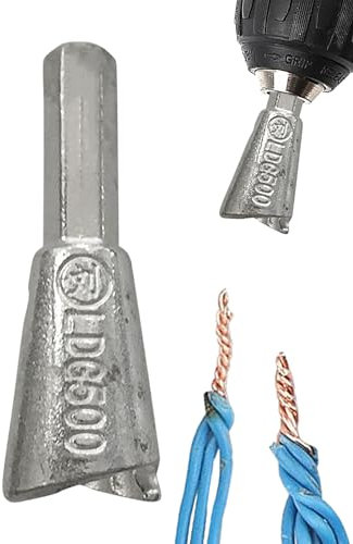 Lot de 2 tourne-câbles pour perceuse manuelle – Tournevis d'écrou de fil électrique, outil de connecteur de fil | Accessoire de tournevis de câble pour perceuse électrique