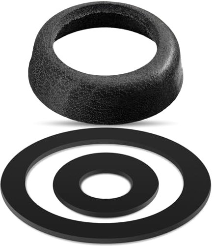 Photect 3 Piezas de Manguitos de Pistón de Repuesto Sellos de Piel para Bomba de Jardín Bomba de Agua Bombas de Mano Tipo 75 (Negro)