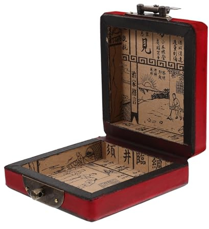 Beavorty Caja Joyero de Madera Antiguo Organizador Versátil para Joyas y Pequeños Objetos con Diseño Clásico Chino para Almacenamiento Hogar y Oficina