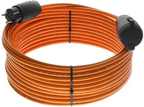 Verlängerungskabel 5 Meter IP54 Außen Verlängerung 5m Stromkabel Außenbereich Kabel Strom Verlaengerungskabel Gummikabel H07BQ-F 3x1,5 Schuko Outdoor Extension Cord