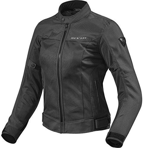 FJT224 - 0010-L42 - Rev It Eclipse Ladies Motorcycle Jacket 42 Black (UK 14)