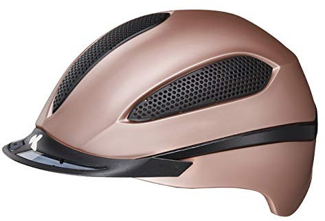 KED Paso Reithelm | Made in Germany Rose matt / 57-62 (L) K-Fit Black Integriertes LED-Rücklicht maxSHELL Technologie