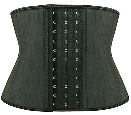 Atbuty - Corsé de látex para Entrenamiento de Cintura - Negro - X-Small