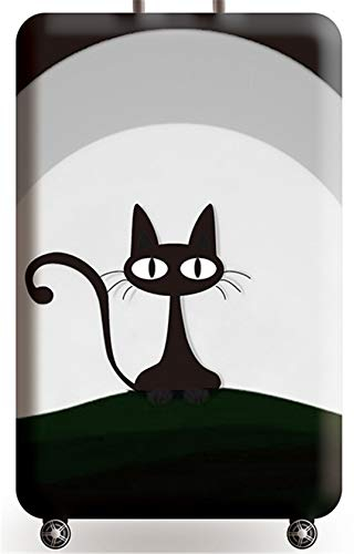 Hayisugal Kofferschutzhülle - elastisch robust Kofferhülle Gepäck Cover Reisekoffer Hülle Koffer Schutzhülle Abdeckung Waschbar Luggage Cover mit Reißverschluss, Grau Katze, XL (29-32 Zoll)