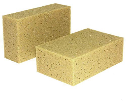 10 STK Witap Autoschwämme 200x120x65mm Universal Waschschwamm Auto Pflege Reinigung Schwamm Braun Natur
