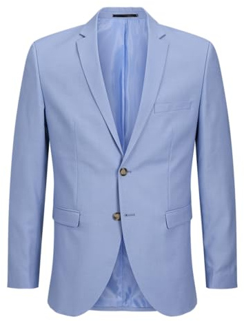 JACK&JONES JUNIOR Jprsolaris Blazer Noos Jnr Chaqueta de Traje para Chicos, Color Azul., 176