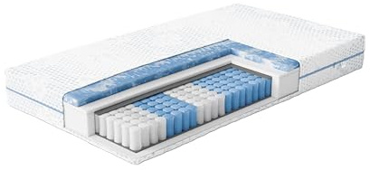 Luxusbetten24 NightSense® Gelax® Taschenfederkern-Matratze 200x200 / H3 (70-100kg)