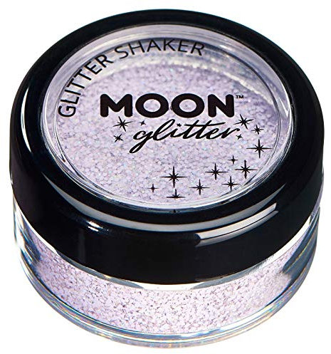 Agitadores de Brillo Pastel por Moon Glitter – 100% Brillo Cosmético para la Cara, Cuerpo, Uñas, Cabello y Labios - 3g - Lila