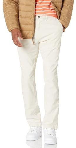 Amazon Essentials Men's Slim-Fit Casual Stretch Chino Pant, Stone, 38W x 29L