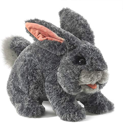 Folkmanis Gray Bunny Rabbit Hand Puppet, 1 ea