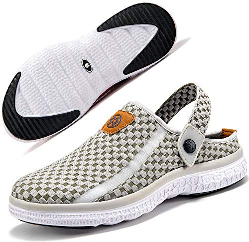 Gaatpot Men Women Mesh Clogs Slip On Garden Beach Slippers | Summer Sandals, Breathable Holiday House Shoes, Comfortable