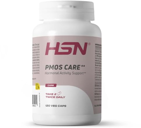 HSN PCOS Care Myo-Inositol + D-Chiro-Inositol 40:1 | 120 Cápsulas Vegetales | Fórmula para Mujeres con Berberina con Vitaminas D, B6, B9, B12 + Zinc, Cromo y Selenio | Vegano, Sin Gluten, No-GMO