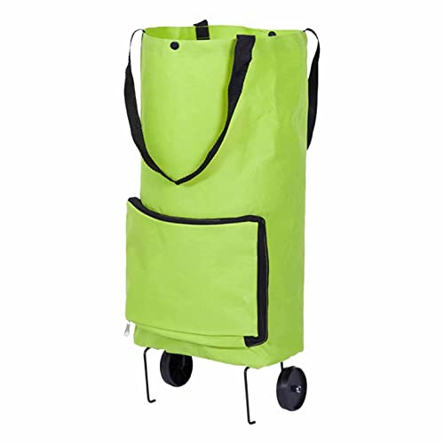 Keptfeet la Compra Plegable,Bolsa Reutilizable para comestibles - Carro Plegable Compras, Carro Plegable Gran Capacidad con Bolsa Compras Extra GranServicio Lavandería