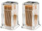 Toolzia 2 PCS Toothpick Holder, Acrylic Toothpick Boxes with Lid for Home, Party, and Restaurant Use - Transparent Square Toothpick Dispenser
