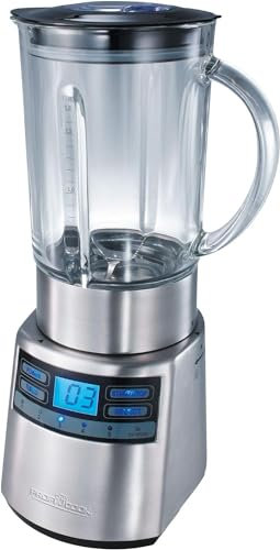 Frullatore e Robot Tritaghiaccio per Milkshake e Frullati in Acciaio Inox e Vetro da 1,8L, 1200W