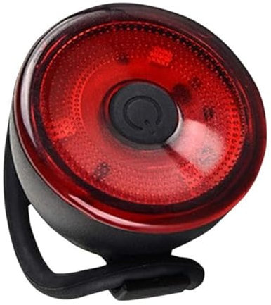 BARAC Luz Trasera para Ciclismo Bici Bicicleta, Bike Tail Light Trasero, Tipo de Batería Inteligente, Lámpara Led de Advertencia Seguridad,