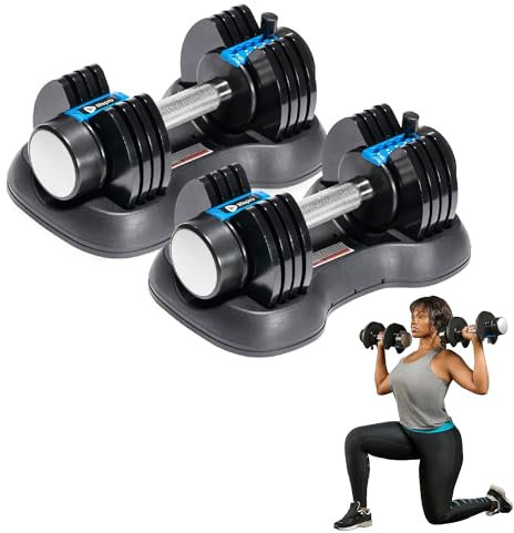 Verstellbare Kurzhantel-Paar – perfekt für Heim-Fitness-Workouts, Krafttraining und Muskelaufbau, platzsparendes Design für einfache Lagerung, vielseitige Hantel-Sets für Männer