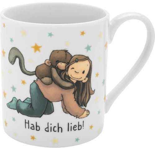 Sheepworld Tasse Anouk Affi | Porzellan, Höhe 8 cm, Durchmesser 7 cm, Volumen 20 cl, in Geschenkbox | Geschenk für Kinder, Jungen, Mädchen, Weihnachten, Geburtstag | 73947