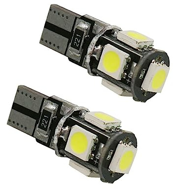 Garneck 10Piezas Pack de Bombillas LED para Luz de Lectura y Matrícula de Coche Iluminación de Ángulo Compatible con Sistema Can-bus Instalación Consumo Energético