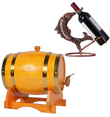 Vinfat i ekträ, naturlig trädispenser, förvaring av vin, whisky, öl, rom, port