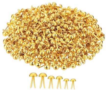Colaxi 300Pcs Paper Fasteners,Craft Pins Pushpin,Round,Decor Split Pins Scrapbooking Brads for Arts Crafts DIY Projects, Multiple Sizes