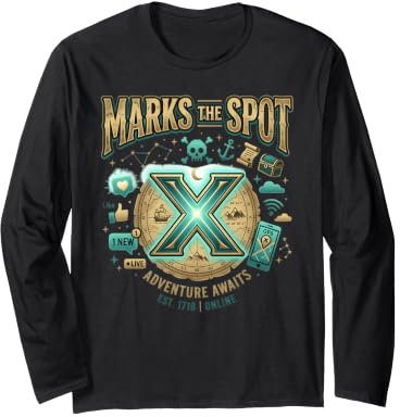 L'Aventure X Marks The Spot Vous Attend, Un trésor numérique Nautique Manche Longue