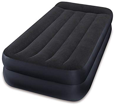 Intex Dura-Beam Standard Series Pillow Rest Raised Airbed with Internal Pump, Twin
