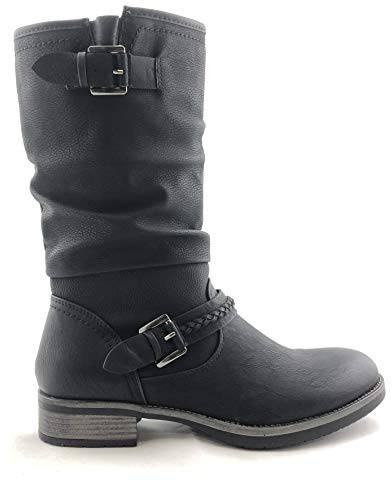Rieker Stivali alti da donna 98860, Nero, 39 EU