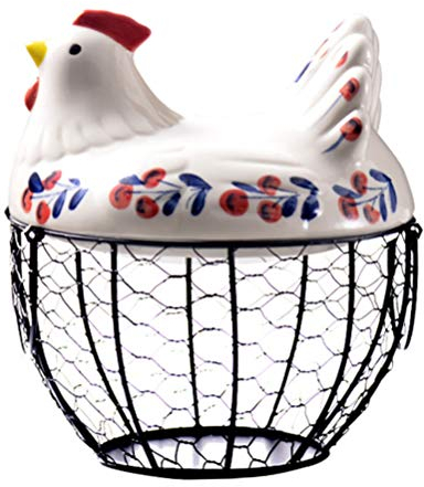 Panier d'oeufs,panier de rangement d'oeufs,support de rangement d'oeufs de poule en céramique créative, panier de collection de fruits,décoration de cuisine,support d'oeufs panier de support d'oeufs