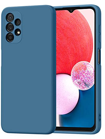 AK Coque pour Samsung Galaxy A13 4G, Coque Samsung A13 Lite, Housse Souple en TPU en Silicone Liquide, Housse en Caoutchouc Antichoc(Navy Blue)