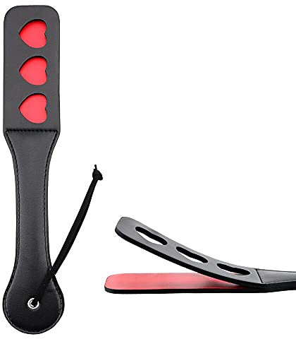 LUMAXY Reitpaddel und Crop-PU-Leder-Handpaddel