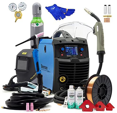 Sherman™ DIGIMIG 205 LCD MIG/MAG Soldador TIG 200 Amp LCD Sinergia + Inversor Manual 3 en 1