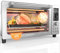 Nuwave Bravo Pro Luftfritteuse für Backofen, 12 in 1 Konvektionsofen, schneller und knuspriger Superkonvektion, personalisierbarer Pizzaofen, 50°-450°F, Neueste PFAS-Intervention, 21QT, Stahl
