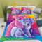 Koala in Wildnis Bettwäsche-Set Niedlich Cartoon Zoo Bettbezug Set für Kinder und Jugendliche (135x200cm) Weich und Gemütlich Kinderbettwäsche Set mit Entzückendem Koala Design