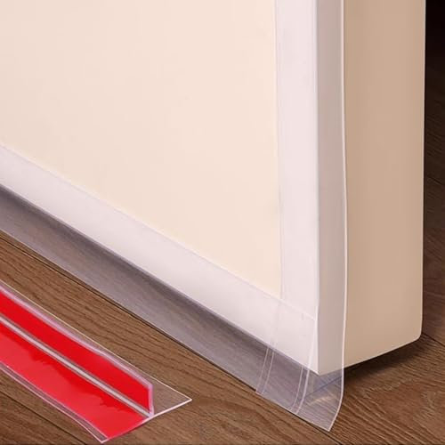 Guarnizione autoadesiva per porte e finestre, nastro sigillante in TPE trasparente, autoadesivo rapido e semplice, paraspifferi e protezione acustica, 3 m