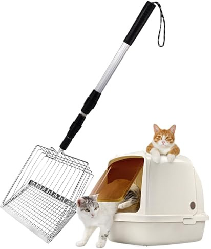 Kattströskopa - infällbar siktspade, hållbar kattströrengörare | Robust kattströskopa, non-stick spade, ingen metallströskopa