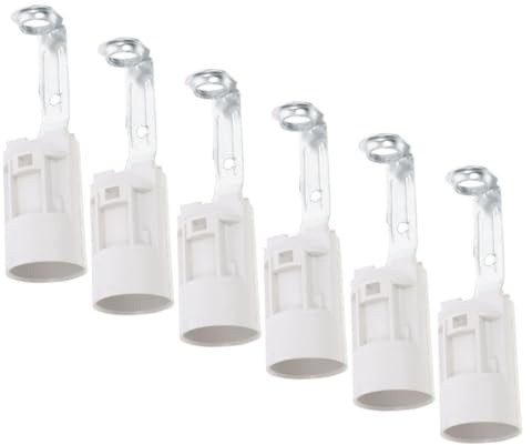 ULTECHNOVO 6 Piezas Portalámparas Base De Bombilla De Techo Casquillo Para Lámpara Vela