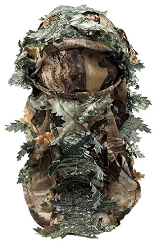 3D Ghillie Mask Face Camo Camouflage Leaves Woods Paintball Pigeon Shooting