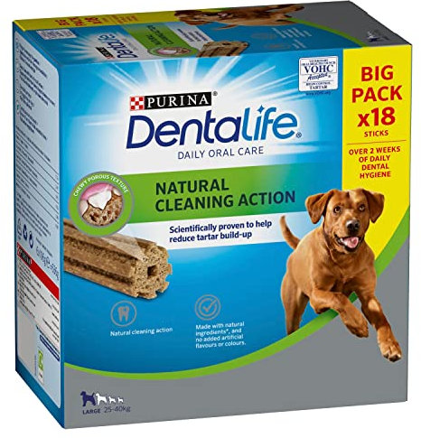Dentalife Daily Oral Care Chews Large Dogs 18 Sticks 636g
